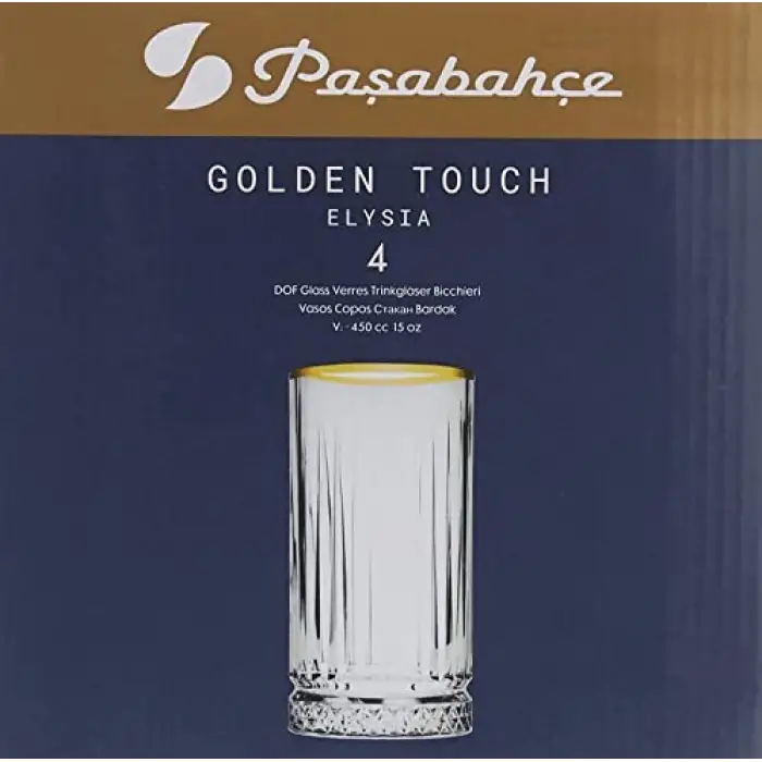 Paşabahçe Golden Touch Meşrubat Bardağı - 4lü
