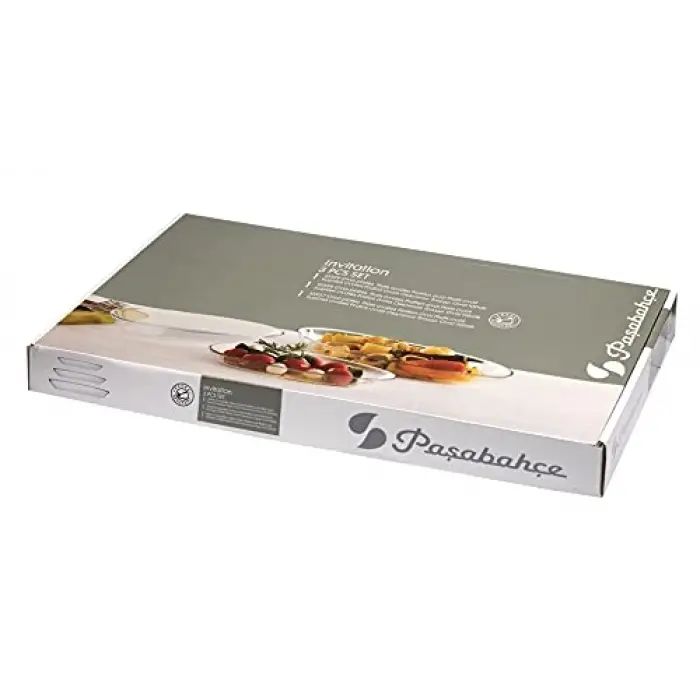 Paşabahçe Invitation Oval Servis Tabağı 3lü