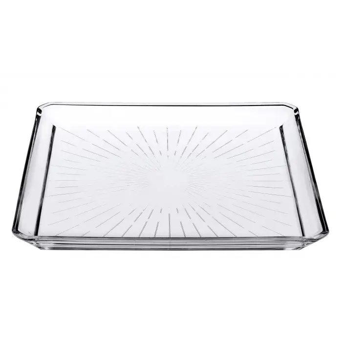Paşabahçe Madlen Servis Tabağı 68683 Madlen Crystal Glass 24x24