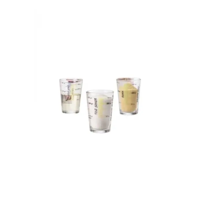 Paşabahçe Ölçü Bardağı Seti 3lü, Cam