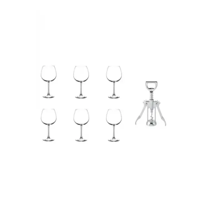 Pasabahce Paşabahçe 7 Parça Enoteca Kadeh Ve Tirbuşonlu Set