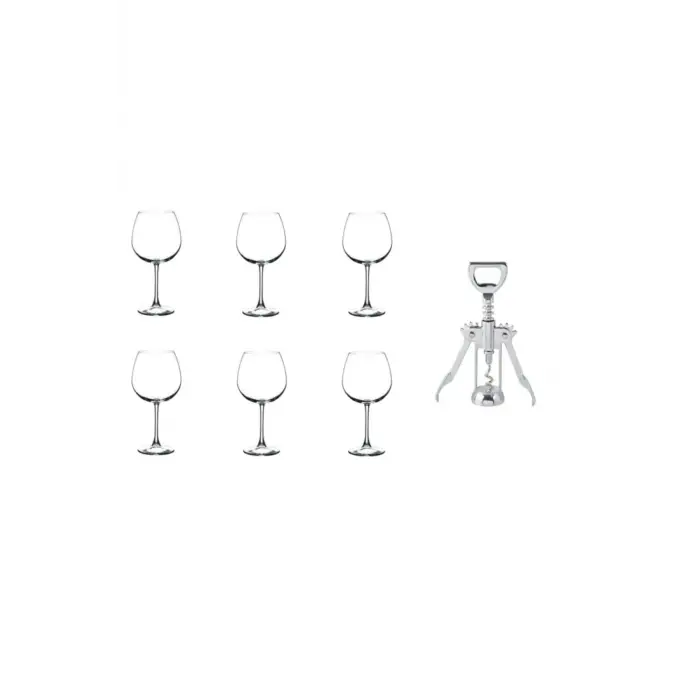 Pasabahce Paşabahçe 7 Parça Enoteca Kadeh Ve Tirbuşonlu Set