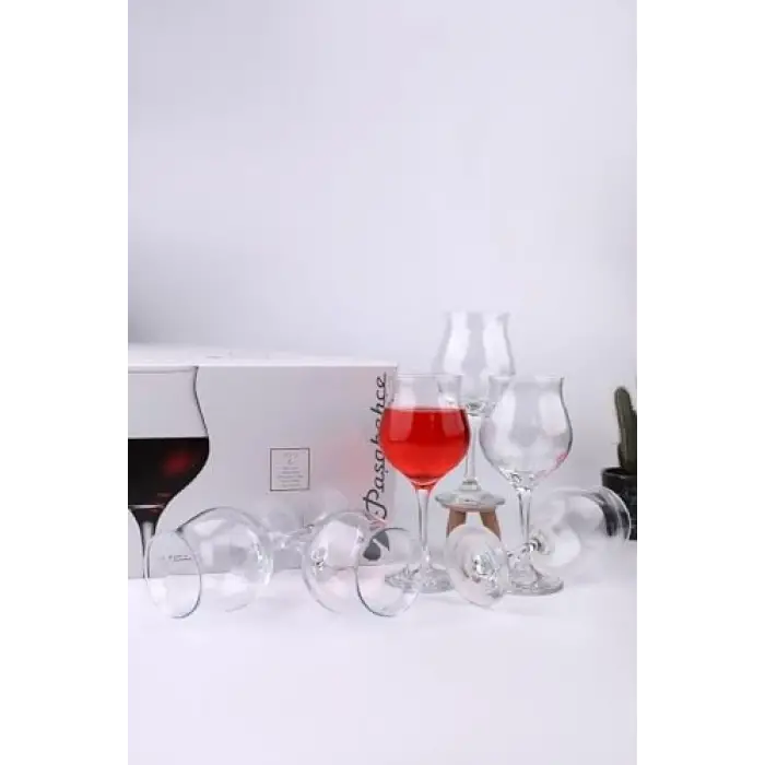 Paşabahçe WAVY ŞARAP KADEHI 475 CC 6LI HEDİYELİK KUTU