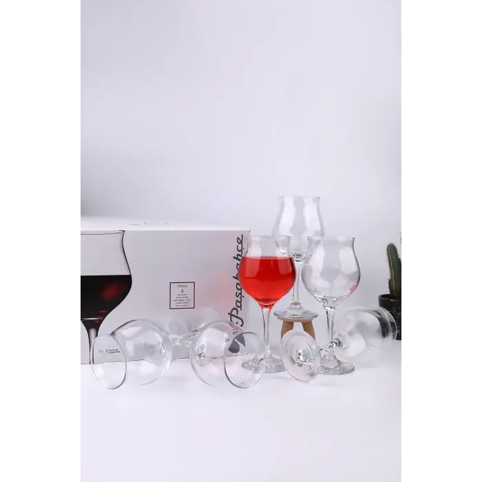 Paşabahçe WAVY ŞARAP KADEHI 475 CC 6LI HEDİYELİK KUTU