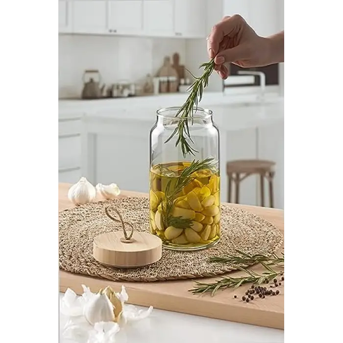 Paşabahçe WOODY KAVANOZ 0 A TEKLİ HEDİYELİK KUTU