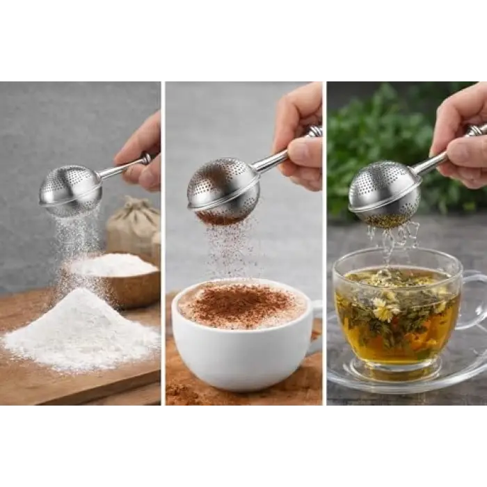 Paslanmaz Bitki Çayı Süzgeci