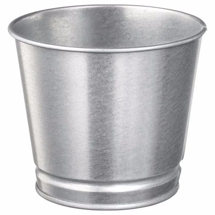 Paslanmaz Çelik Boyanabilir Bitki Saksısı 9 cm