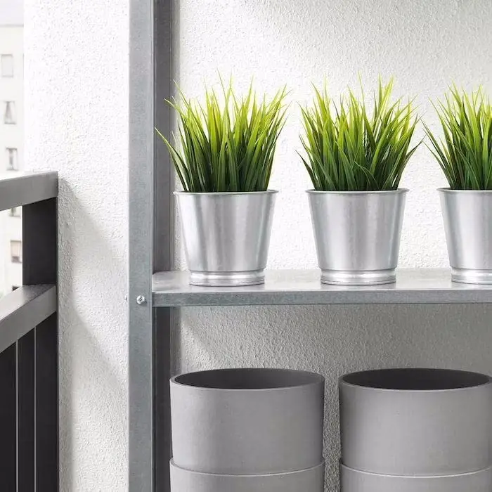 Paslanmaz Çelik Boyanabilir Bitki Saksısı 9 cm