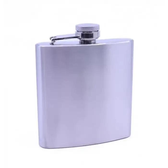 Paslanmaz Çelik Cep Matarası, Hip Flask 6 OZ