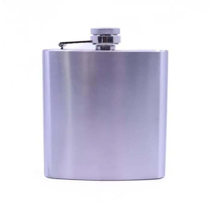 Paslanmaz Çelik Cep Matarası, Hip Flask 6 OZ
