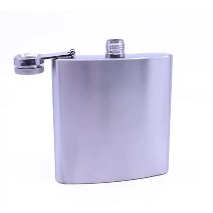 Paslanmaz Çelik Cep Matarası, Hip Flask 6 OZ
