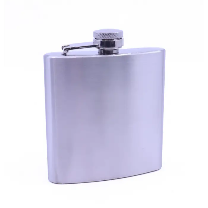 Paslanmaz Çelik Cep Matarası, Hip Flask 6 OZ