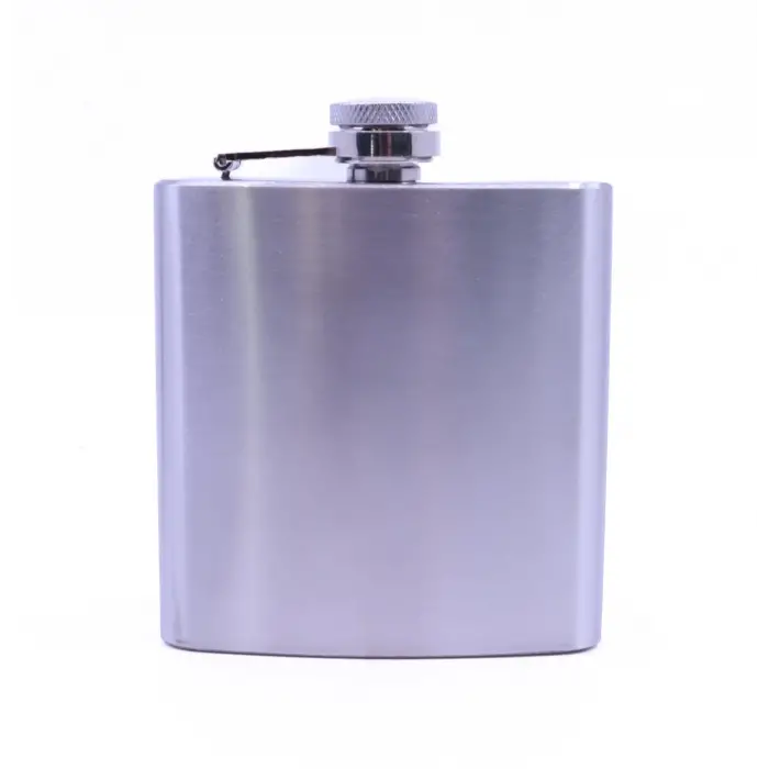 Paslanmaz Çelik Cep Matarası, Hip Flask 6 OZ