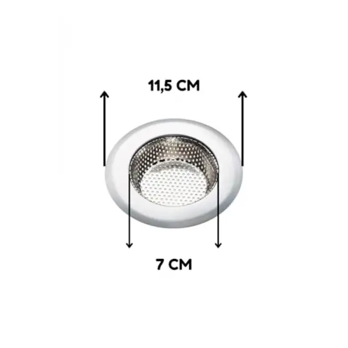Paslanmaz Çelik Lavabo Süzgeci, 11,5 cm, 2 Adet