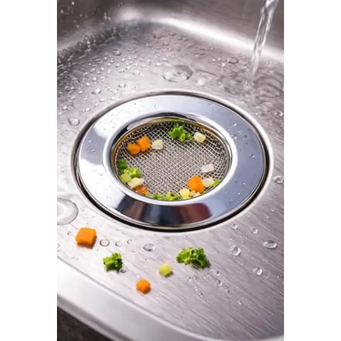 Paslanmaz Çelik Lavabo Süzgeçi Çap 7.5 cm Süzgeç 4 cm