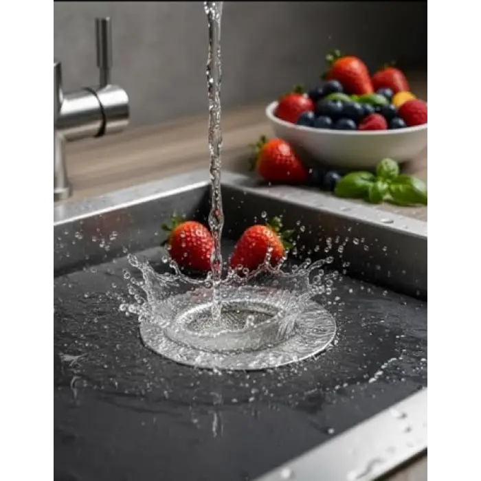Paslanmaz Çelik Lavabo Süzgeçi Çap 7.5 cm Süzgeç 4 cm