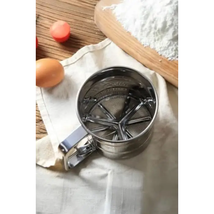 Paslanmaz Çelik Tetikli Un ve Şeker Eleği
