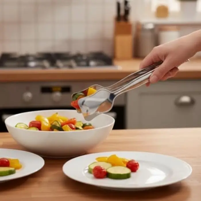 Paslanmaz Çelik Yemek Servis Maşası 21 cm