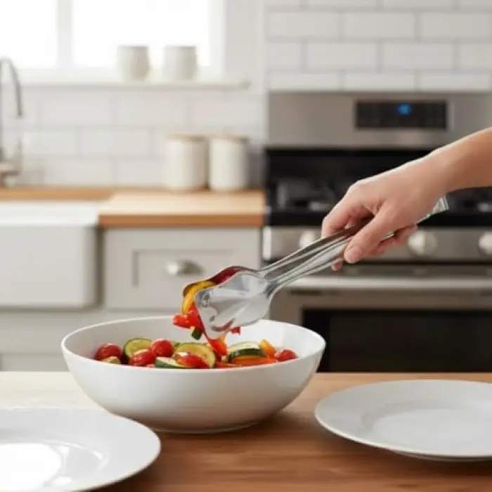 Paslanmaz Çelik Yemek Servis Maşası 21 cm