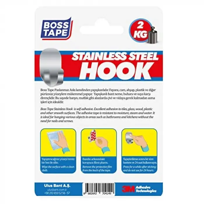 Paslanmaz Inox İkili Askı