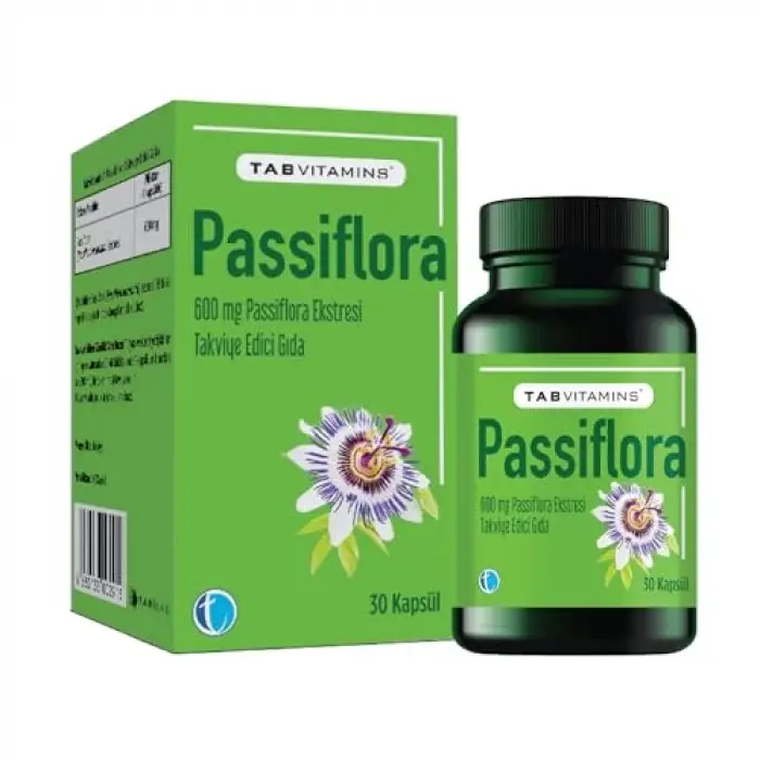Passiflora 30 Bitkisel Kapsül Pasiflora 600 mg