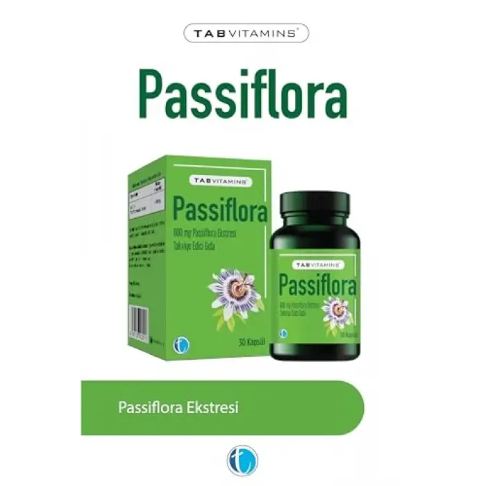 Passiflora 30 Bitkisel Kapsül Pasiflora 600 mg