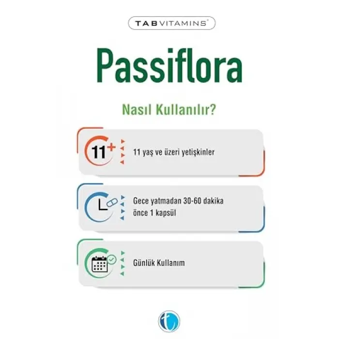 Passiflora 30 Bitkisel Kapsül Pasiflora 600 mg