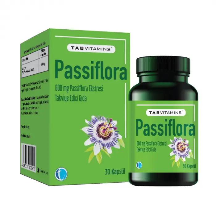 Passiflora 30 Bitkisel Kapsül Pasiflora 600 mg