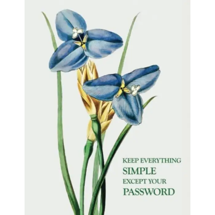 Password Book With Alphabetical Tabs: Keep Everything Simple Except Your Password, Large Password Keeper 8.5 * 11 Inches