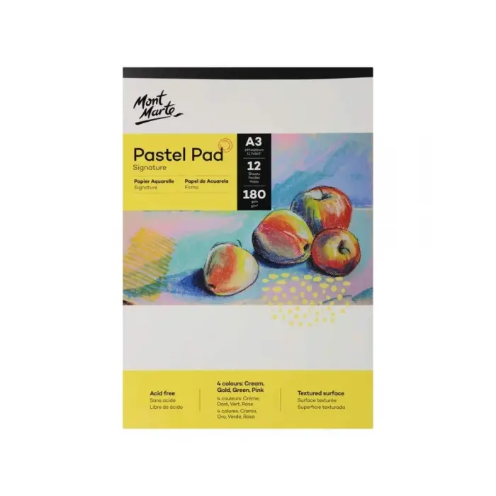 Pastel Pad 180gr. 4 Renk, A3, 12 Yaprak