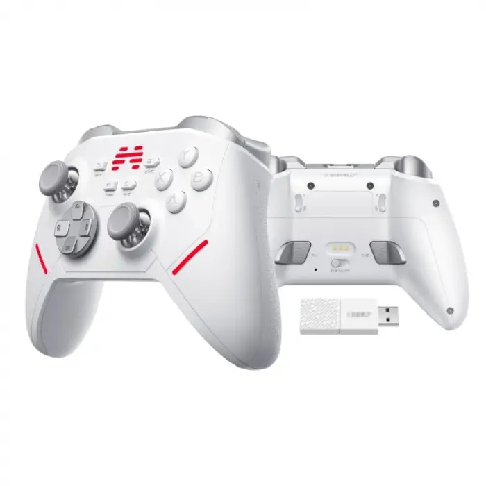 PC Wireless Controller with Mechanical Buttons; Tmr Joysticks & Triggers Gamepad Controller for PC Windows/Switch/Android, Enhanced Turbo/Macro, 1000Hz Report Rate PC Gaming Controller KP20