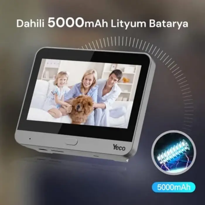 PD-20 Akıllı Kapı Zili – LCD Ekranlı, Mobil Uyumlu, Hareket Sensörlü