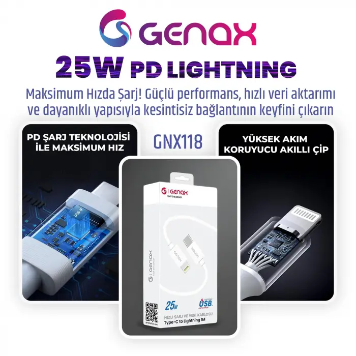 PD Lightning Ultra Hızlı Şarj Kablosu