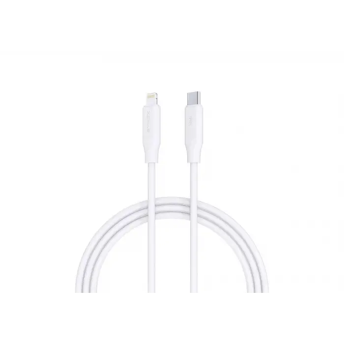 PD20LK 3.0A 20W Type-C - Lightning Şarj ve Veri Kablosu, 1mt, Beyaz
