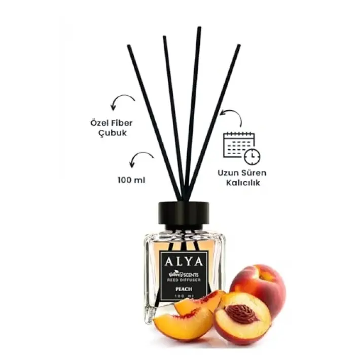 Peach bambu çubuklu oda kokusu - Şeftali kokusu