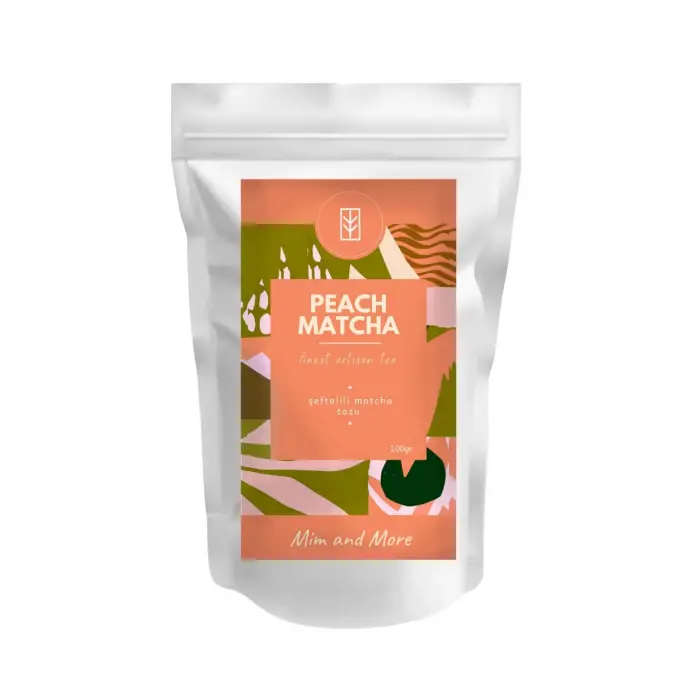 Peach Matcha - Şeftali Aromalı Matcha, 100 g