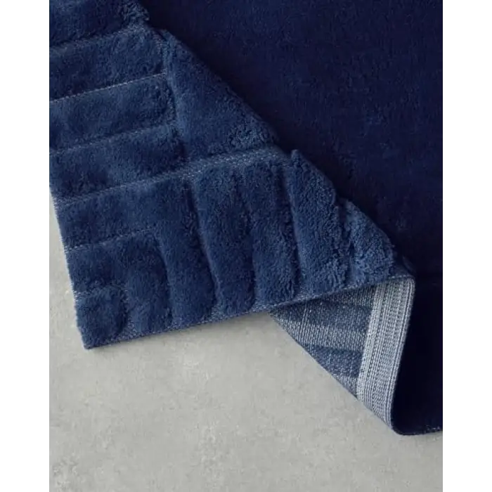 Pearly Pamuklu Banyo Paspası Seti Lacivert