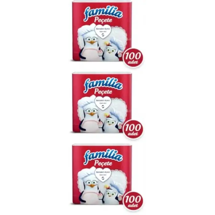 Peçete 100lü (1 x 100 Adet) (3 paketi)