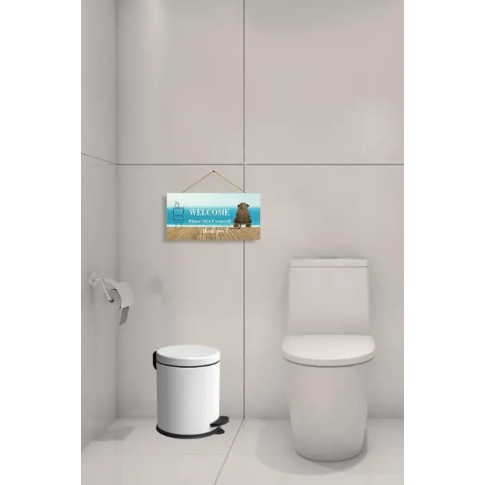 Pedallı Çöp Kovası Beyaz 3 LT