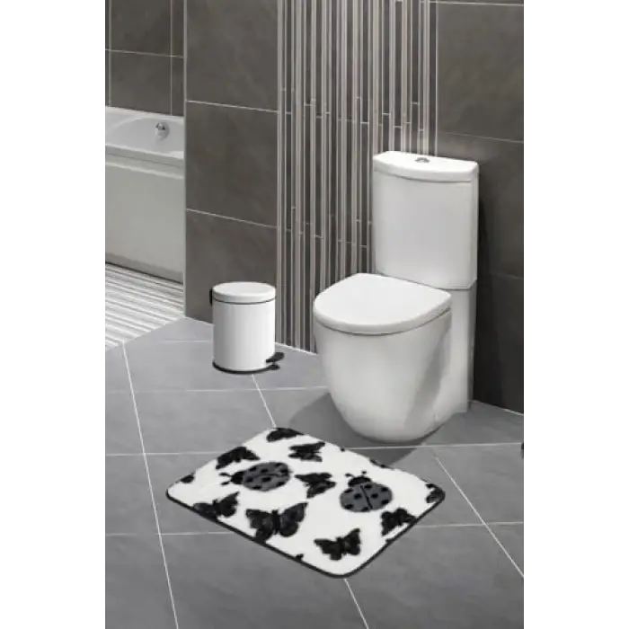 Pedallı Çöp Kovası, Beyaz, 5 L
