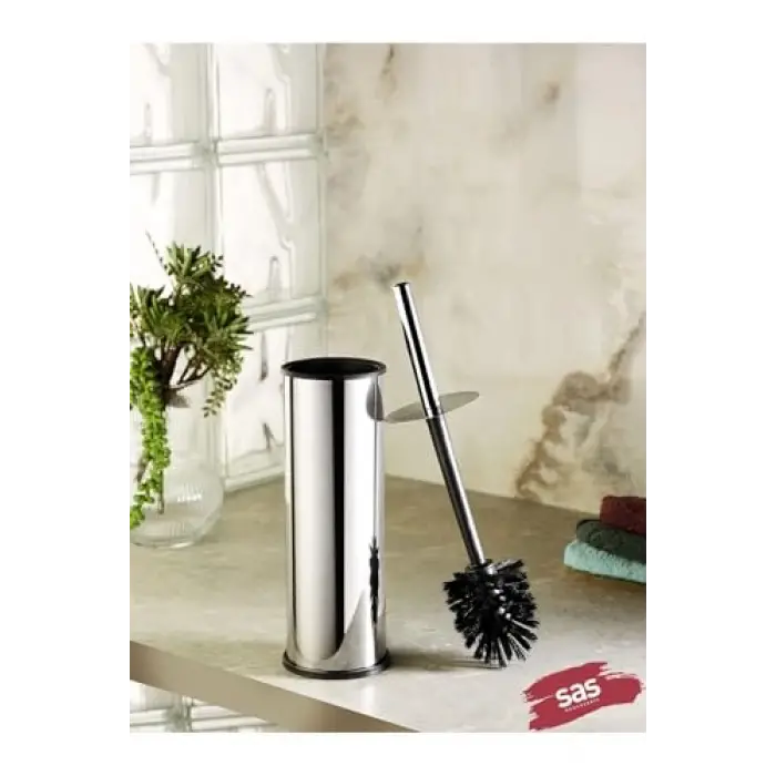 Pedallı Çöp Kovası Wc Fırça Set 3 lt Krom