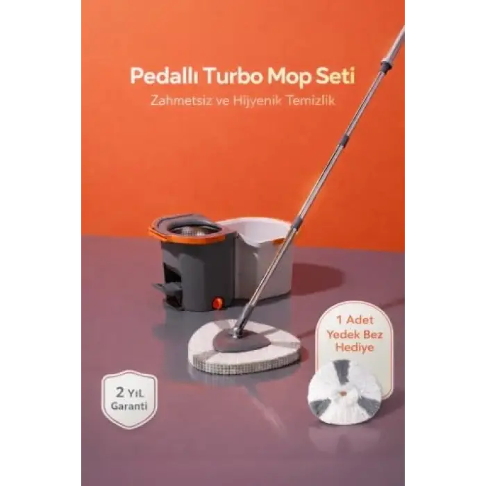 Pedallı Mop Temizlik Seti