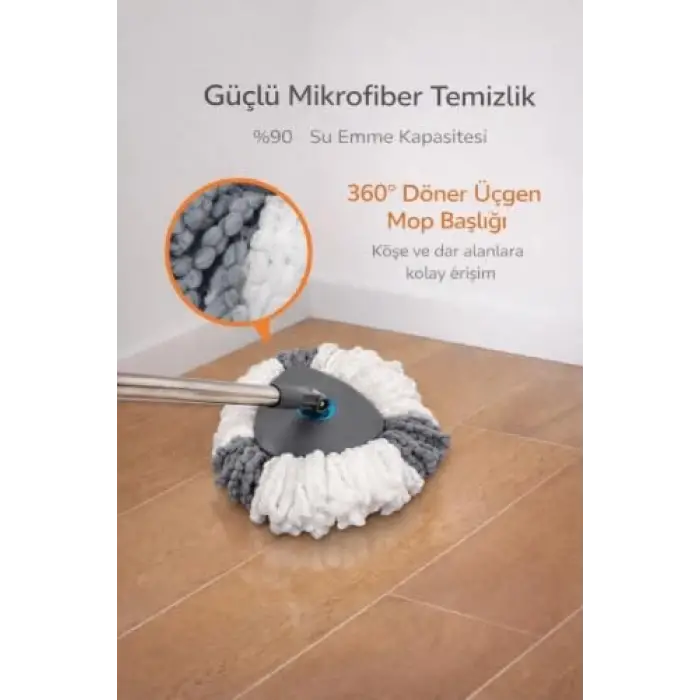 Pedallı Mop Temizlik Seti