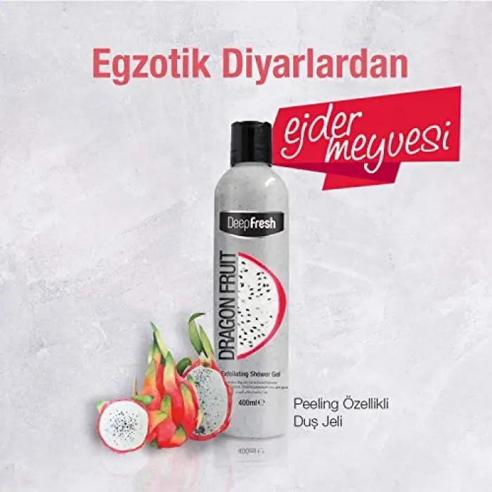 Peeling Etkili Arındırıcı Duş Jeli 400 ml (Ejder Meyvesi)