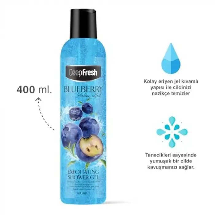 Peeling Etkili Arındırıcı Duş Jeli Yaban Mersini 400 ml