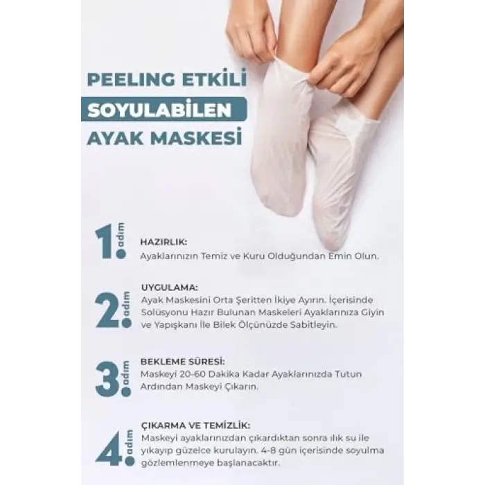 Peeling Etkili Soyulabilir Ayak Maskesi 30 ml