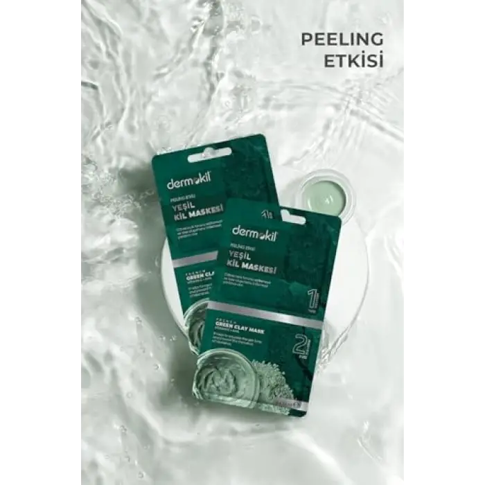 Peeling Etkili Yeşil Kil Maskesi 2x 7.5 ml