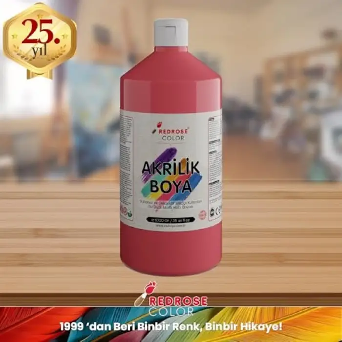Pembe Akrilik Boya 1000 gr