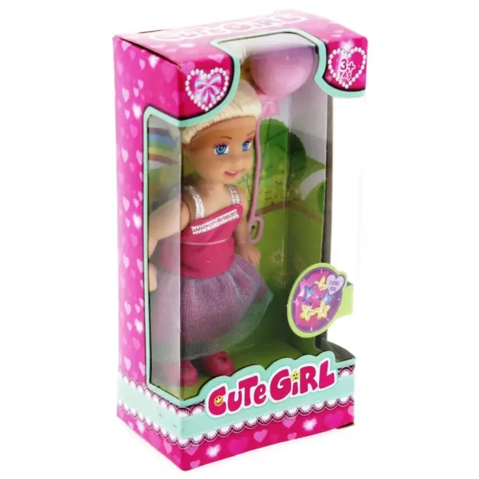 Pembe Balonlu Sarışın Mini Bebek