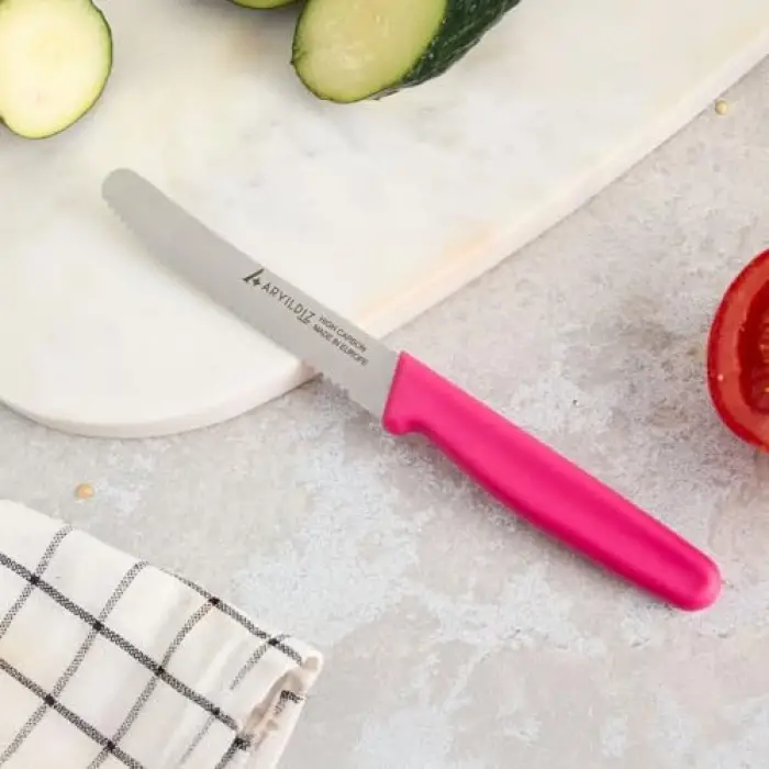 Pembe domates bıçağı, 11 cm